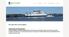 Desktop Screenshot of lollandfaergefart.dk